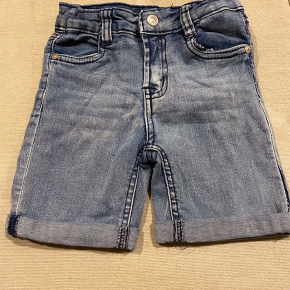7 For All ManKind Boy Marble Blue Short/ Shirt set - Picture 3 of 11